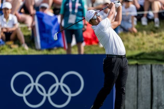 240802 C T Pan of of Chinese Taipei competes in men s individual golf round 2 during day 7 of the Paris 2024 Olympic Games on August 2, 2024 in Paris Photo Ludvig Thunman BILDBYRAN code LT LT0655 golf olympic games olympics os ol olympiska spelen olympiske leker paris 2024 paris os paris ol 7 bbeng  Copyright: LUDVIGxTHUNMAN BB240802LT005