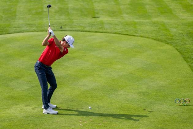 240802 Thorbjorn Olesen of Denmark competes in men s individual golf round 2 during day 7 of the Paris 2024 Olympic Games on August 2, 2024 in Paris Photo Ludvig Thunman BILDBYRAN kod LT LT0655 golf olympic games olympics os ol olympiska spel olympiske leker paris 2024 paris os paris ol 7 bbeng  Copyright: LUDVIGxTHUNMAN BB240802LT012