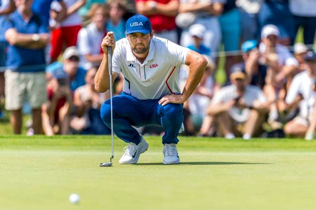 240802 Scottie Scheffler of USA competes in men s individual golf round 2 during day 7 of the Paris 2024 Olympic Games on August 2, 2024 in Paris Photo Ludvig Thunman BILDBYRAN code LT LT0655 golf olympic games olympics os ol olympiska spel olympiske leker paris 2024 paris os paris ol 7 bbeng  Copyright: LUDVIGxTHUNMAN BB240802LT054