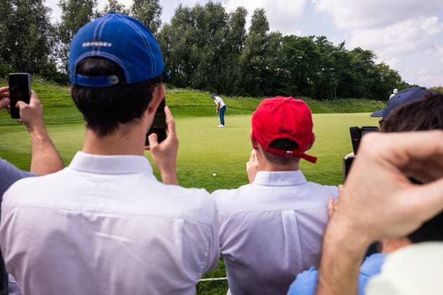 240802 Scottie Scheffler of USA competes in men s individual golf round 2 during day 7 of the Paris 2024 Olympic Games on August 2, 2024 in Paris Photo Ludvig Thunman BILDBYRAN code LT LT0655 golf olympic games olympics os ol olympiska spel olympiske leker paris 2024 paris os paris ol 7 bbeng usa  Copyright: LUDVIGxTHUNMAN BB240802LT069