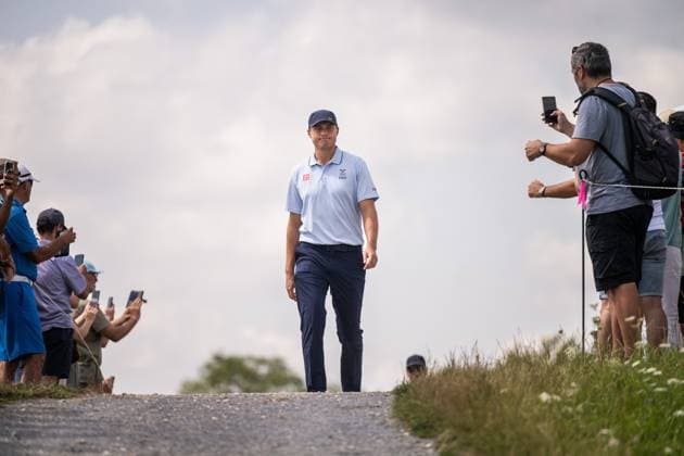 240802 Ludvig Aberg of Sweden competes in men s individual golf round 2 during day 7 of the Paris 2024 Olympic Games on August 2, 2024 in Paris Photo Ludvig Thunman BILDBYRAN code LT LT0655 golf olympic games olympics os ol olympiska spel olympiske leker paris 2024 paris os paris ol 7 bbeng sweden sverige  Copyright: LUDVIGxTHUNMAN BB240802LT081