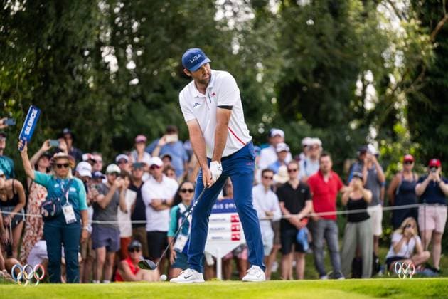 240802 Scottie Scheffler of USA competes in men s individual golf round 2 during day 7 of the Paris 2024 Olympic Games on August 2, 2024 in Paris Photo Ludvig Thunman BILDBYRAN code LT LT0655 golf olympic games olympics os ol olympiska spel olympiske leker paris 2024 paris os paris ol 7 bbeng usa  Copyright: LUDVIGxTHUNMAN BB240802LT087