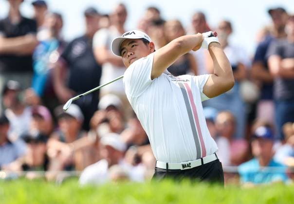 OLYMPICS - Olympic Summer Games 2024 PARIS,FRANCE,02.AUG.24 - OLYMPICS, GOLF - Olympic Summer Games Paris 2024, mens individual stroke play. Image shows Tom Kim (KOR).  GEPAxpictures xHaraldxSteiner