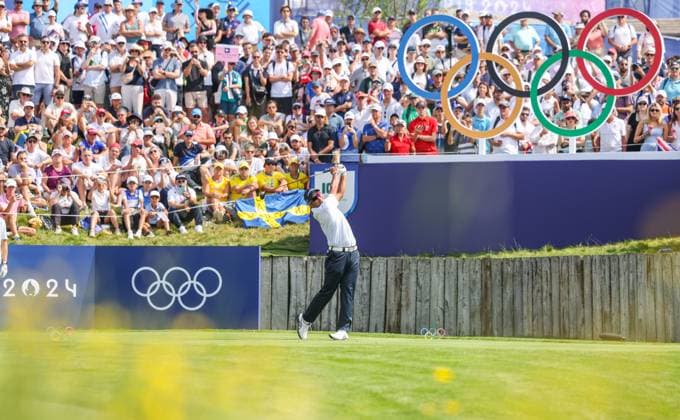 OLYMPICS - Olympic Summer Games 2024 PARIS,FRANCE,02.AUG.24 - OLYMPICS, GOLF - Olympic Summer Games Paris 2024, mens individual stroke play. Image shows Hideki Matsuyama (JPN).  GEPAxpictures xHaraldxSteiner