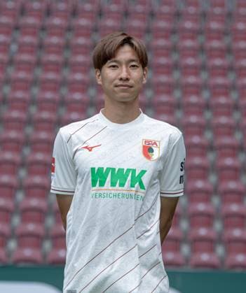 Masaya Okugawa FC Augsburg 1 BL, portrait date 2024 2025
