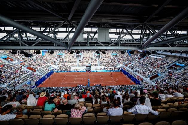 PARIS, 2-08-2024, Paris 2024 Olympic Games, Olympische Spiele, Olympia, OS Stade Roland-Garros, tennis, mixed doubles bronze medal match. Demi Schuurs, Wesley Koolhof Tennis mixed doubles bronze medal match (Paris 2024)  x25916314x Copyright: