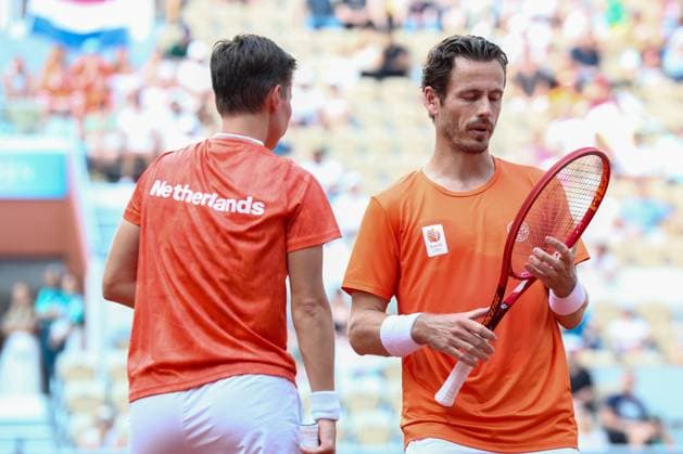 PARIS, 2-08-2024, Paris 2024 Olympic Games, Olympische Spiele, Olympia, OS Stade Roland-Garros, tennis, mixed doubles bronze medal match. Demi Schuurs, Wesley Koolhof Tennis mixed doubles bronze medal match (Paris 2024)  x25916707x Copyright: