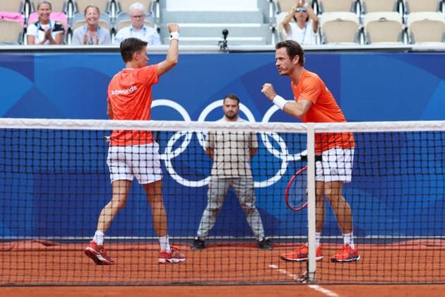 PARIS, 2-08-2024, Paris 2024 Olympic Games, Olympische Spiele, Olympia, OS Stade Roland-Garros, tennis, mixed doubles bronze medal match. Demi Schuurs, Wesley Koolhof Tennis mixed doubles bronze medal match (Paris 2024)  x25916732x Copyright: