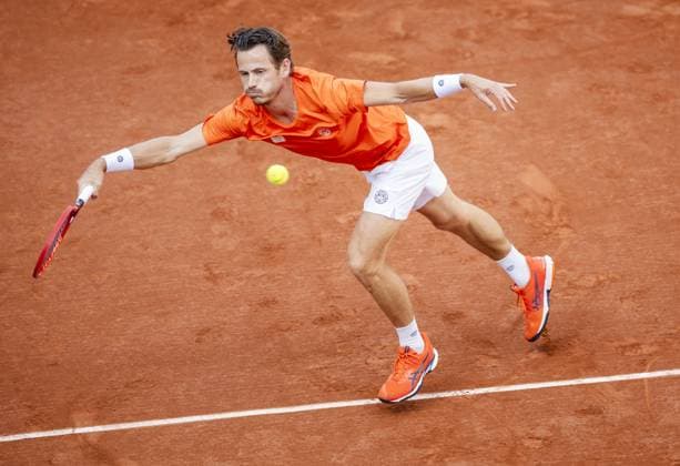 PARIS - Tennis player Wesley Koolhof in action against Canada during the mixed doubles match for the bronze medal at the Olympic Games, Olympische Spiele, Olympia, OS ANP IRIS VAN DEN BROEK xVIxANPxSportx xxANPxIVx 504933468 originalFilename: 504933468.jpg