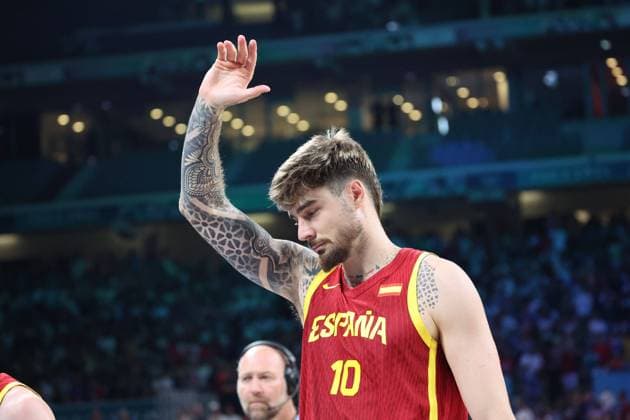 Juancho HERNANGOMEZ (Espagne) Mens basketball, Canada vs Spain, Men s preliminary round during the Olympic Games, Olympische Spiele, Olympia, OS Paris 2024 - photo Laurent Sanson DDPI Panoramic JO 2024 : BASKET BALL - Canada vs Espagne - Jeux Olympiques 2024 - Paris2024 - Lille - 02 08 2024 DPPI Panoramic 