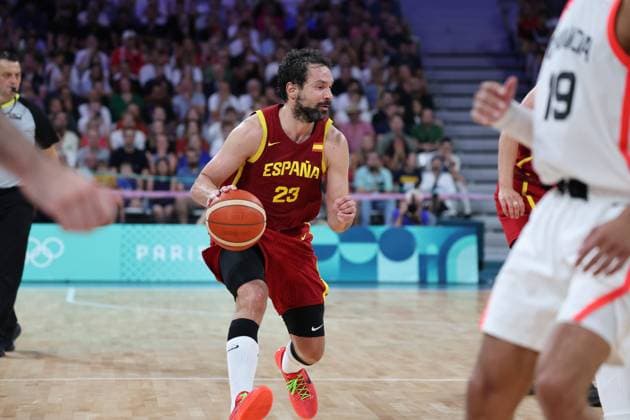 Sergio LLULL (Espagne) Mens basketball, Canada vs Spain, Men s preliminary round during the Olympic Games, Olympische Spiele, Olympia, OS Paris 2024 - photo Laurent Sanson DDPI Panoramic JO 2024 : BASKET BALL - Canada vs Espagne - Jeux Olympiques 2024 - Paris2024 - Lille - 02 08 2024 DPPI Panoramic 