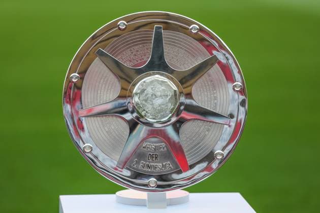 2 Bundesliga 24 25 1 FC Köln Hamburger SV on 02 08 2024 at the RheinEnergieSTADION in Cologne Meisterschale der 2 Bundesliga feature, symbol, symbolic photo, characteristic, detail MH