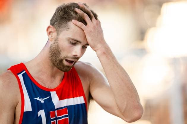 240802 Anders Mol of Norway in men s preliminary round beach volleyball match between Norway and Netherlands during day 7 of the Paris 2024 Olympic Games on August 2, 2024 in Paris Photo Jon Olav Nesvold BILDBYRAN COP 217 JE0093 beachvolleyboll beach volleyball sandvolleyball paris 2024 olympics day 7 norway netherlands bbeng  Copyright: JONxOLAVxNESVOLD BB240802JE179