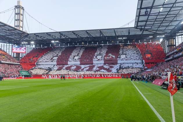 2 Fussball Bundesliga 1 FC Köln Hamburger SV, 02 08 2024 The fans of 1 FC Köln with a choreo 2 Fussball Bundesliga, 1 FC Köln Hamburger SV, 1 Spieltag, am 02 08 2024, RheinEnergie Stadion, Köln DFL regulations prohibit any use of photographs as image sequences and or quasi video Copyright: xBEAUTIFULxSPORTS Meuselx