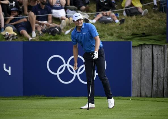 Tapio Pulkkanen of Finland competes during men s individual stroke play of golf at the Paris Summer Olympic Games, Olympische Spiele, Olympia, OS in Le Golf National on August 3, 2024. Paris France LKFTJK20240803114236RFSX  Copyright: xAnttixAimo-Koivistox LKFTJK20240803114236RFSX