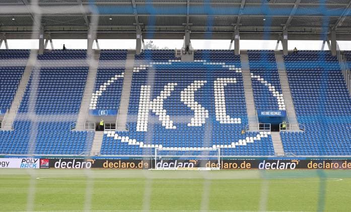 03 08 2024 Soccer Season 2024 2025 2 Soccer Bundesliga 01 Matchday Karlsruher SC KSC 1 FC Nürnberg FCN Club Sportfoto Zink DaMa xdaxmax DFL regulations prohibit any use of photographs as image sequences and or quasi video only for editorial use Symbolbild Symbolfoto Feature Impression Stadionbild Stadionpanorama Panorama BBBank Wildpark Wildparkstadion