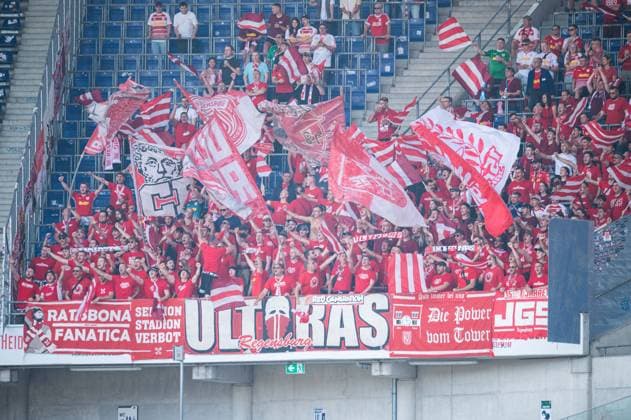 03 08 2024 Soccer, 2024 2025, 2 Bundesliga, 1 Matchday, Hannover 96 SSV Jahn Regensburg Fans Regensburg DFL REGULATIONS PROHIBIT ANY USE OF PHOTOGRAPHS AS IMAGE SEQUENCES AND OR QUASI VIDEO