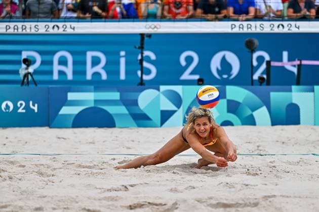 Olympic Games Beach Volleyball Paris 03 08 2024 Preliminary round, Women, GER ESP, Laura Ludwig 1, GER , Copyright: xBEAUTIFULxSPORTS TomxBlochx