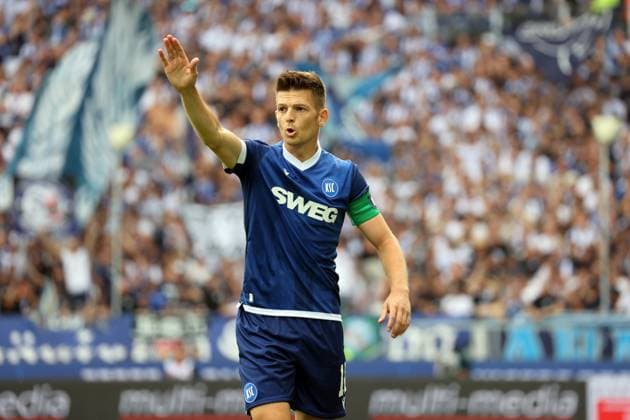 03 08 24 Karlsruher SC 1 FC Nürnberg Germany, Karlsruhe, 03 08 2024, Soccer, 2 Bundesliga, Karlsruher SC 1 FC Nürnberg Marvin Wanitzek Karlsruher SC