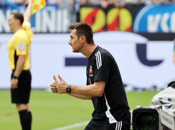 03 08 24 Karlsruher SC 1 FC Nürnberg Germany, Karlsruhe, 03 08 2024, Soccer, 2 Bundesliga, Karlsruher SC 1 FC Nürnberg Miroslav Klose Coach 1 FC Nürnberg