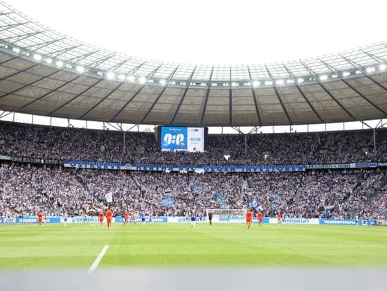 DEU, DFL, 2 FBL, Hertha BSC vs SC Paderborn 07, 03 08 2024, Berliner Olympiastadion, Berlin, DEU, DFL, 2 FBL, Hertha BSC vs SC Paderborn 07, im Bild Olympiastadion Innenansicht DFL regulations prohibit any use of Photographs as image sequences and or quasi video Foto Juergen Engler nordphoto GmbH nordphotoxGmbHx xEngler nph00076