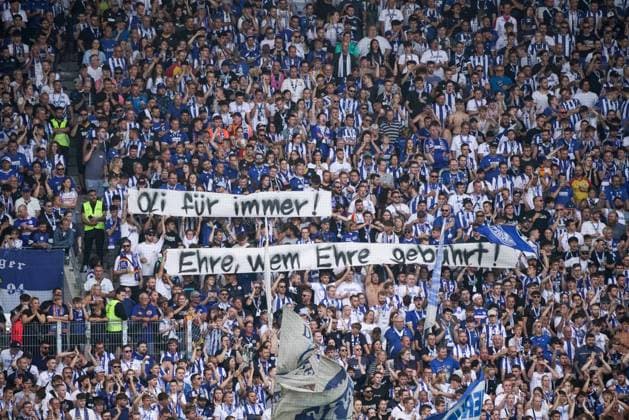 03 08 2024, xhfmx, Soccer 2 Bundesliga, Karlsruher SC 1 FC Nürnberg emspor, Fanbanner DFL DFB REGULATIONS PROHIBIT ANY USE OF PHOTOGRAPHS as IMAGE SEQUENCES and or QUASI VIDEO Karlsruhe