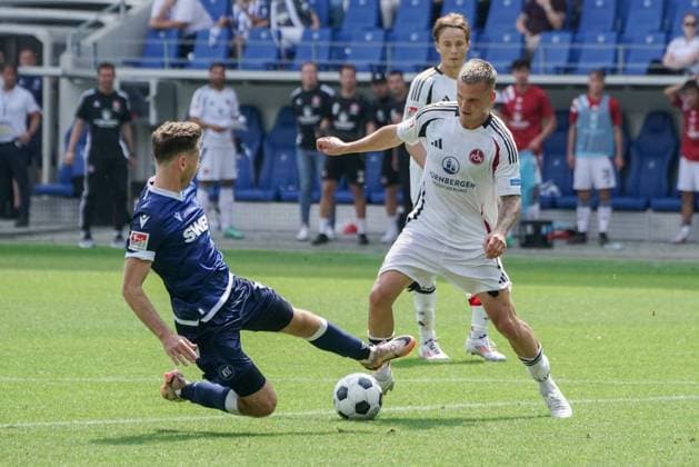 03 08 2024, xhfmx, Soccer 2 Bundesliga, Karlsruher SC 1 FC Nürnberg emspor, Florian Pick 1 FC Nürnberg DFL DFB REGULATIONS PROHIBIT ANY USE OF PHOTOGRAPHS as IMAGE SEQUENCES and or QUASI VIDEO Karlsruhe