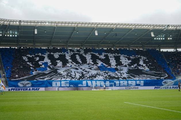 03 08 2024, xhfmx, Soccer 2 Bundesliga, Karlsruher SC 1 FC Nürnberg emspor, KSC Fans Choreography DFL DFB REGULATIONS PROHIBIT ANY USE OF PHOTOGRAPHS as IMAGE SEQUENCES and or QUASI VIDEO Karlsruhe