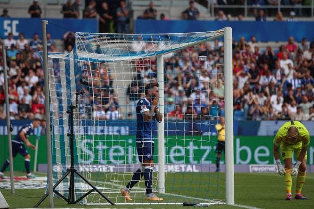 missed goal chance by Fabian Schleusener Karlsruher SC, 24 Karlsruher SC vs 1 FC Nuernberg, Soccer, 2 Liga, 1 Matchday, 2024 2025, 03 08 2024 , DFL REGULATES PROHIBIT ANY USE OF PHOTOGRAPHS AS IMAGE SEQUENCES AND OR QUASI VIDEO Karlsruher SC vs 1 FC Nuernberg, Soccer, 2 Liga, 1 Matchday, 2024 2025, 03 08 2024 Karlsruhe Copyright: xEibner-Pressefoto JanxPrihodax EP_JPA