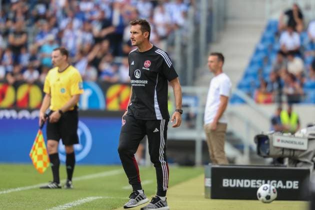 Miroslav Klose 1 FC Nuernberg, Head Coach Karlsruher SC vs 1 FC Nuernberg, Football, 2 Liga, 1 Matchday, 2024 2025, 03 08 2024 , DFL REGULATIONS PROHIBIT ANY USE OF PHOTOGRAPHS AS IMAGE SEQUENCES AND OR QUASI VIDEO Karlsruher SC vs 1 FC Nuernberg, Football, 2 Liga, 1 Matchday, 2024 2025, 03 08 2024 Karlsruhe Copyright: xEibner-Pressefoto JanxPrihodax EP_JPA