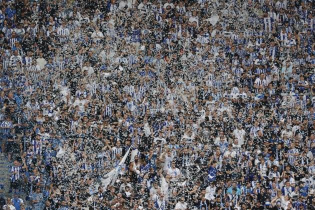 Germany, Berlin, Olympiastadion, Soccer, Men, Season 2024 2025, 2 Bundesliga 1 Matchday , Hertha BSC SC Paderborn, Photo Hertha BSC Fans