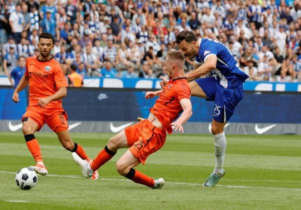Germany, Berlin, Olympiastadion, Football, Men, Season 2024 2025, 2 Bundesliga 1 Matchday , Hertha BSC SC Paderborn, Photo Tjark Lasse Scheller, SC Paderborn, Haris Tabakovic Hertha BSC