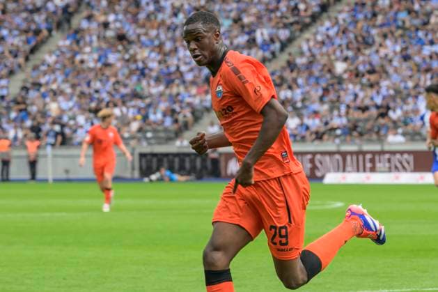 GER, Berlin, Football, Hertha BSC vs SC Paderborn, 2 Bundesliga, Olympiastadion, 03 08 2024, Ilyas Ansah SC Paderborn 07 , dfl dfb regulations prohibit any use of photographs as image sequences and or quasi video Copyright: HMBxMedia UwexKoch