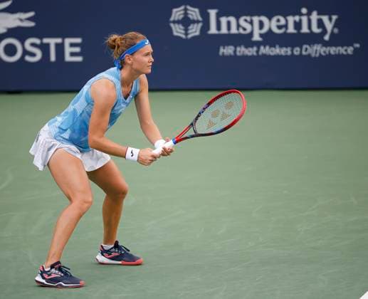 August 3, 2024: Marie Bouzkova (CZE) awaits a serve during the 2024 Mubadala Citi DC Open tennis tournament being played at Rock Creek Park Tennis Center in Washington, D.C. CSM District Of Columbia United States of America - ZUMAc04_ 20240803_zma_c04_139 Copyright: xJustinxCooperx