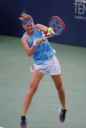 August 3, 2024: Marie Bouzkova (CZE) plays a shot during the 2024 Mubadala Citi DC Open tennis tournament being played at Rock Creek Park Tennis Center in Washington, D.C. CSM District Of Columbia United States of America - ZUMAc04_ 20240803_zma_c04_155 Copyright: xJustinxCooperx