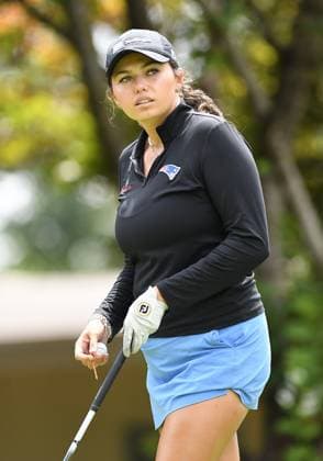 PORTLAND, OR - AUGUST 03: Alexa Pano readies to tee off on the 7th hole during the third round of the LPGA, Golf Damen Portland Classic on August 3, 2024 at Columbia Edgewater Country Club in Portland, Oregon. (Photo by Brian Murphy Icon Sportswire) GOLF: AUG 03 LPGA Portland Classic EDITORIAL USE ONLY Icon240803291