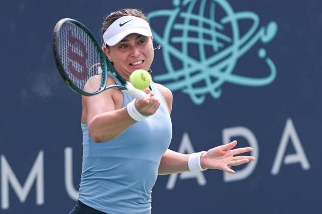 August 3, 2024, Washington, D.C, U.S: PAULA BADOSA hits a forehand during her semifinal win over Caroline Dolehide at the Rock Creek Tennis Center. Washington U.S - ZUMAg196 20240803_zap_g196_002 Copyright: xKylexGustafsonx