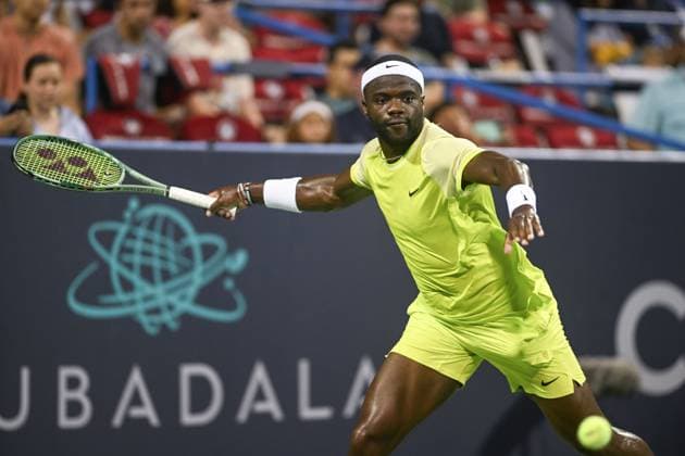 August 3, 2024, Washington, D.C, U.S: FRANCIS TIAFOE hits a forehand during his semifinal match against Sebastian Korda at the Rock Creek Tennis Center. Washington U.S - ZUMAg196 20240803_zap_g196_022 Copyright: xKylexGustafsonx