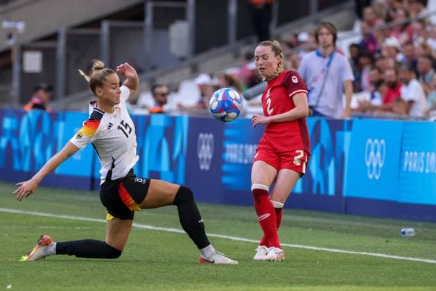 - Olympic women s soccer quarter-final between Canada and Germany in Marseille - 03 08 2024 - France Provence-Alpes-Cote d Azur Marseille - Olympic Games, Olympische Spiele, Olympia, OS Paris 2024, women s soccer quarter-final between Canada and Germany in Marseille  SylvainxRostaingx xLexPictorium LePictorium_0295456