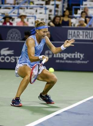 August 3, 2024: Marie Bouzkova (CZE) hits a shot during the 2024 Mubadala Citi DC Open tennis tournament being played at Rock Creek Park Tennis Center in Washington, D.C. CSM District Of Columbia United States of America - ZUMAc04_ 20240803_zma_c04_367 Copyright: xJustinxCooperx