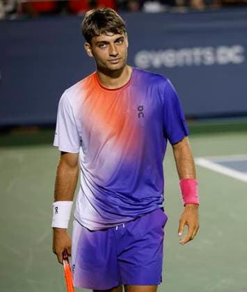 August 3, 2024: Flavio Cobolli (ITA) during the 2024 Mubadala Citi DC Open tennis tournament being played at Rock Creek Park Tennis Center in Washington, D.C. CSM District Of Columbia United States of America - ZUMAc04_ 20240803_zma_c04_372 Copyright: xJustinxCooperx