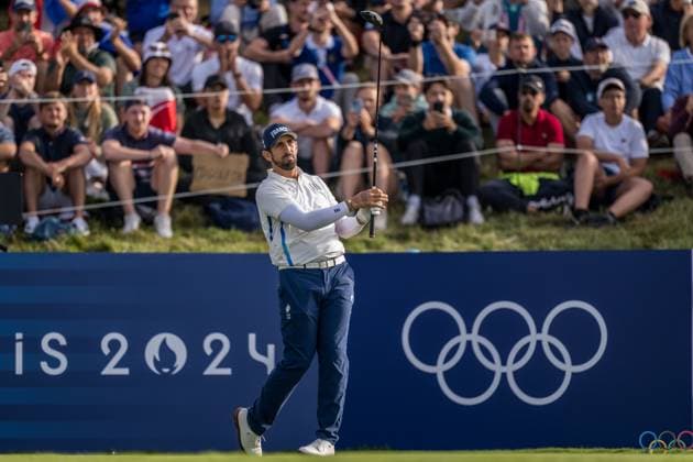 240804 Matthieu Pavon of France during the final round of the men s individual stroke play golf during day 9 of the Paris 2024 Olympic Games on August 4, 2024 in Paris Photo Petter Arvidson BILDBYRAN code PA PA0861 golf olympic games olympics os ol olympiska spel olympiske leker paris 2024 paris os paris ol bbeng sweden sverige grappa33  Copyright: PETTERxARVIDSON BB240804PA004
