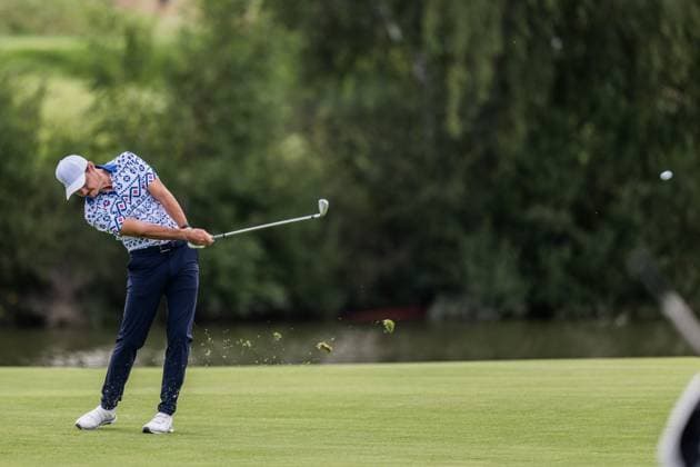 240804 Kristoffer Ventura of Norway during the final round of the men s individual stroke play golf during day 9 of the Paris 2024 Olympic Games on August 4, 2024 in Paris Photo Petter Arvidson BILDBYRAN kod PA PA0861 golf olympic games olympics os ol olympiska spel olympiske leker paris 2024 paris os paris ol bbeng sweden sverige  Copyright: PETTERxARVIDSON BB240804PA015