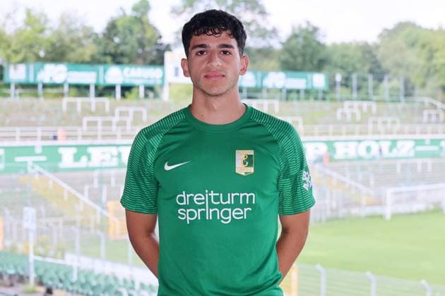 Chemie Leipzig team presentation Regionalliga NO Yusuf Dogan BSG Chemie Leipzig Regionalliga NordOst, Porträttermin 2024 2025 , 02 08 2024, Alfred Kunze Sportpark, Leipzig , Picture Point