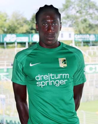Chemie Leipzig team presentation Regionalliga NO Terry Asare BSG Chemie Leipzig Regionalliga NordOst, Porträttermin 2024 2025 , 02 08 2024, Alfred Kunze Sportpark, Leipzig , Picture Point