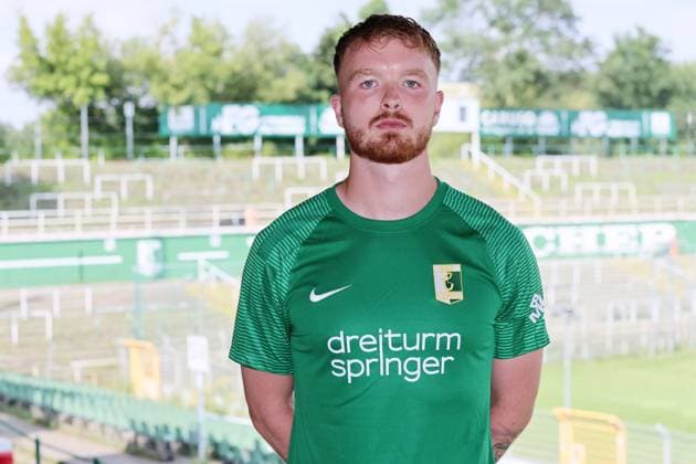 Chemie Leipzig team presentation Regionalliga NO Fabian Rüth Rueth BSG Chemie Leipzig Regionalliga NordOst, Porträttermin 2024 2025 , 02 08 2024, Alfred Kunze Sportpark, Leipzig , Picture Point