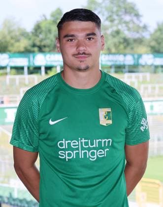 Chemie Leipzig team presentation Regionalliga NO Julian Weigel BSG Chemie Leipzig Regionalliga NordOst, portrait date 2024 2025 , 02 08 2024, Alfred Kunze Sportpark, Leipzig , Picture Point