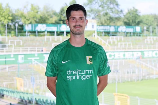Chemie Leipzig team presentation Regionalliga NO Dennis Mast BSG Chemie Leipzig Regionalliga NordOst, portrait date 2024 2025 , 02 08 2024, Alfred Kunze Sportpark, Leipzig , Picture Point