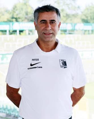 Chemie Leipzig team presentation Regionalliga NO Physiotherapist Alireza Hamzehian BSG Chemie Leipzig Regionalliga NordOst, portrait appointment 2024 2025 , 02 08 2024, Alfred Kunze Sportpark, Leipzig , Picture Point