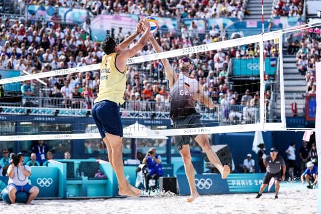 Paris 2024, Beach volleyball, Men, Germany - Brazil